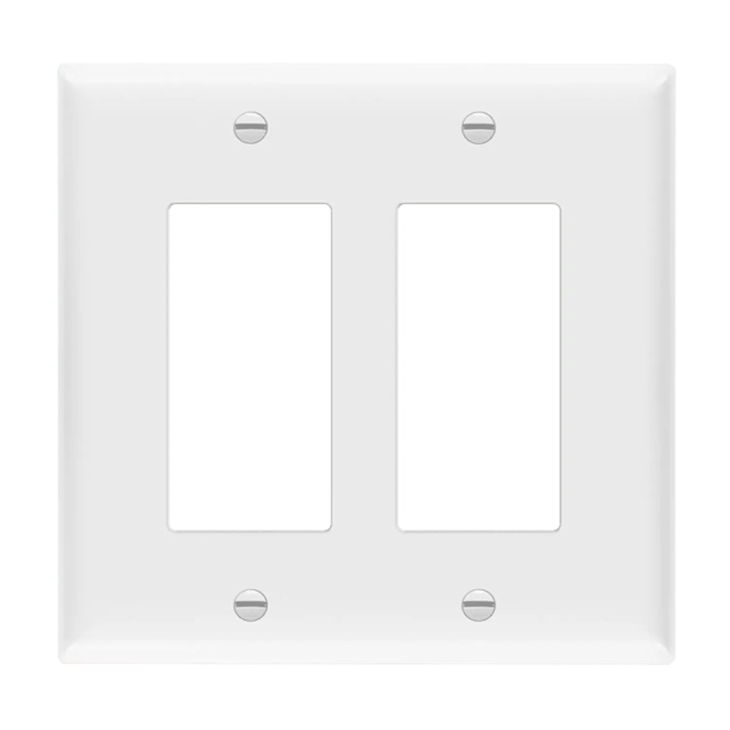 Enerlites Decorator/GFCI Two-Gang Wall Plate, Mid-Size