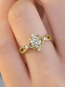 Artificial Zircon Decorated Ring, Fashion Jewelry for Party, Daily Clothing Decor, Trendy All-match & Exquisite Jewelry for Birthday Gift, Artificial Zircon Rings