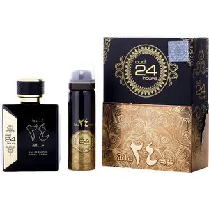 Ard Al Zaafaran Oud 24 Hours Set-Eau De Parfum Spray 3.4 Oz & Deodorant 1.7 Oz For Unisex
