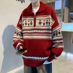 Ethnic Style Knitwear Sweater Coat For Men