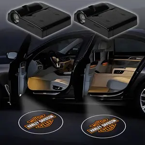 2x LED Car Door Logo Projector Laser Light, Welcome Light for Harley Davidson Electra Glide Classic 1250 Spa 1250s Pa1250 833