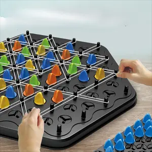 Geometric Chain Triangle Chess Set, Family Board Game for Kids & Adults, Interactive Logic Training Toy, Two-Player Strategy Game, Strategy Board Games