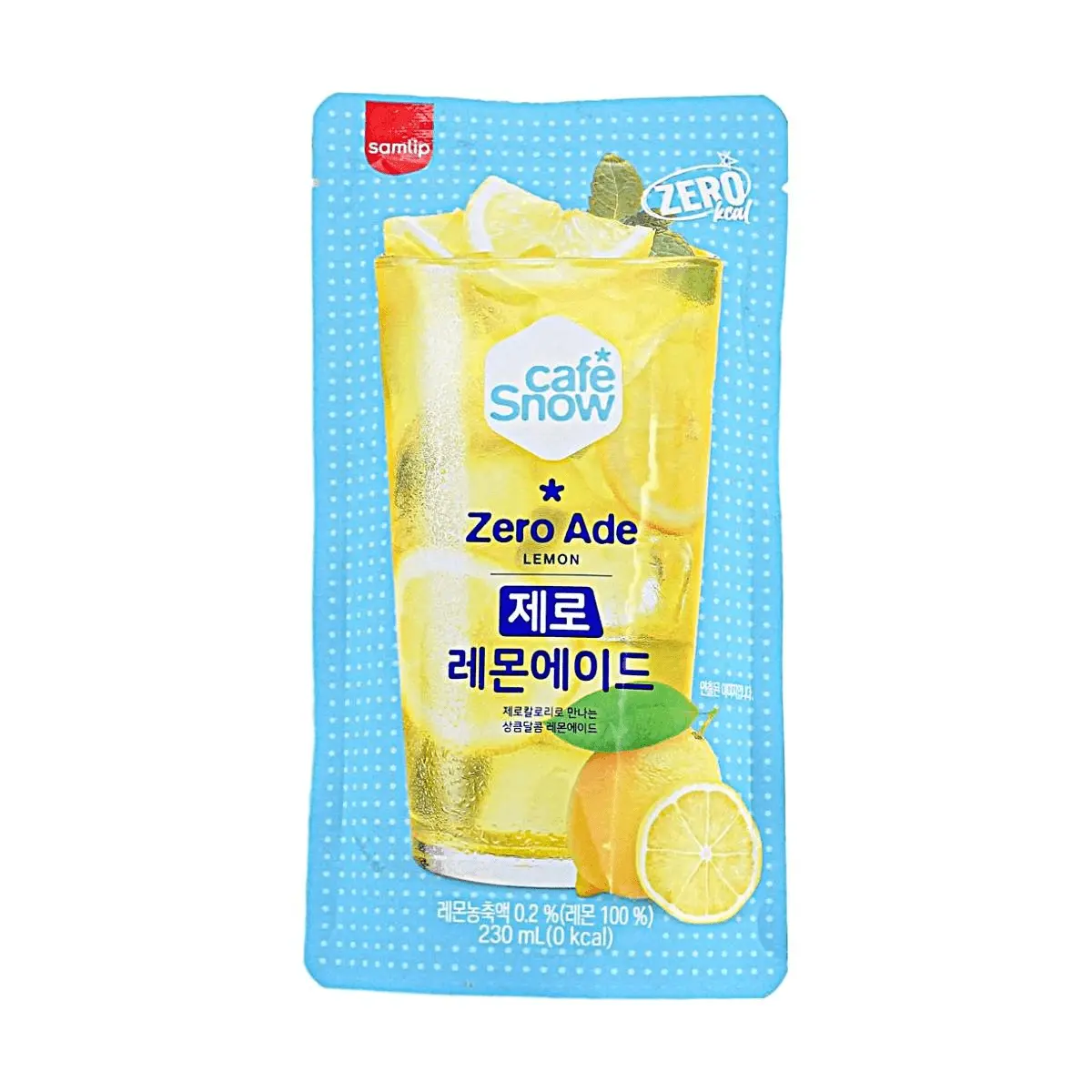 SAMLIP Zero Sugar Lemon Drink 230ml - Korean Convenience Store Popular Choice, Refreshing & Guilt-Free