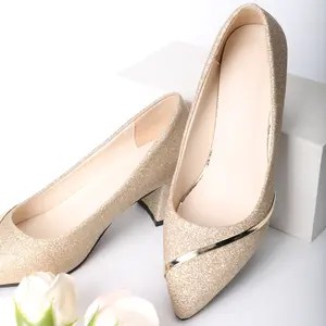 Women's Closed-Back Block Heel Shoes - Wide Width Pointed Toe Heels for Weddings & Dressy Casual - Comfy Lightweight Durable Black Heels for All-Day Comfort - Elegant