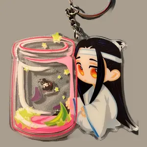 Precious Treasure Shaker Keychain Plastic Plastic Plastic