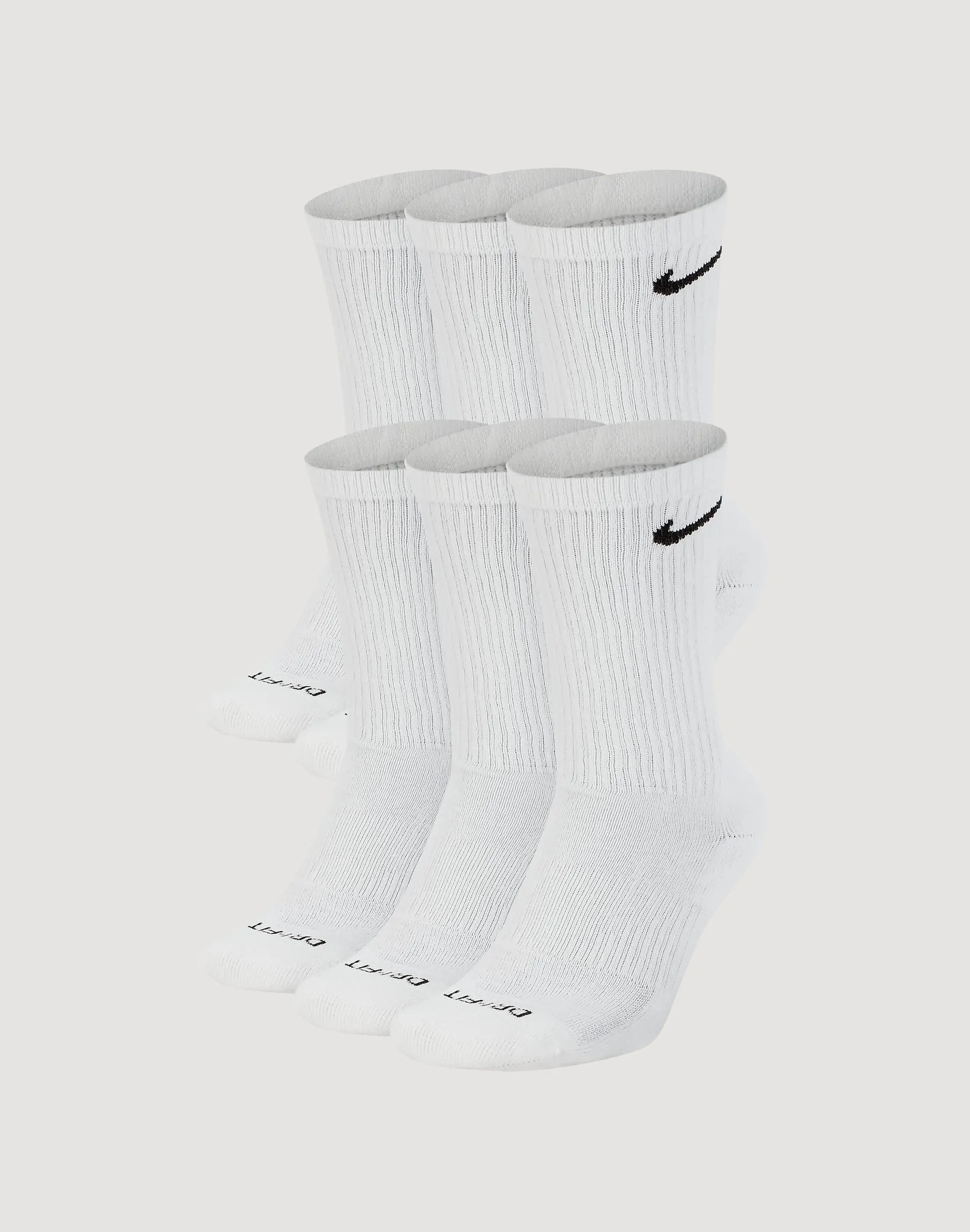 Mens Nike Everyday Cushioned Crew Socks 6-Pack Mens Nike Everyday Cushioned Crew Socks 6-Pack