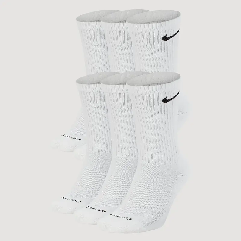 Mens Nike Everyday Cushioned Crew Socks 6-Pack