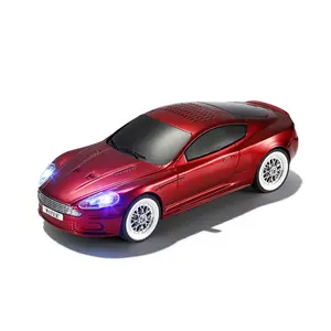 WSTER Red Sports Car Bluetooth Speaker LED Lights Cool Desk Decor Gift for Men Boys Car Lovers