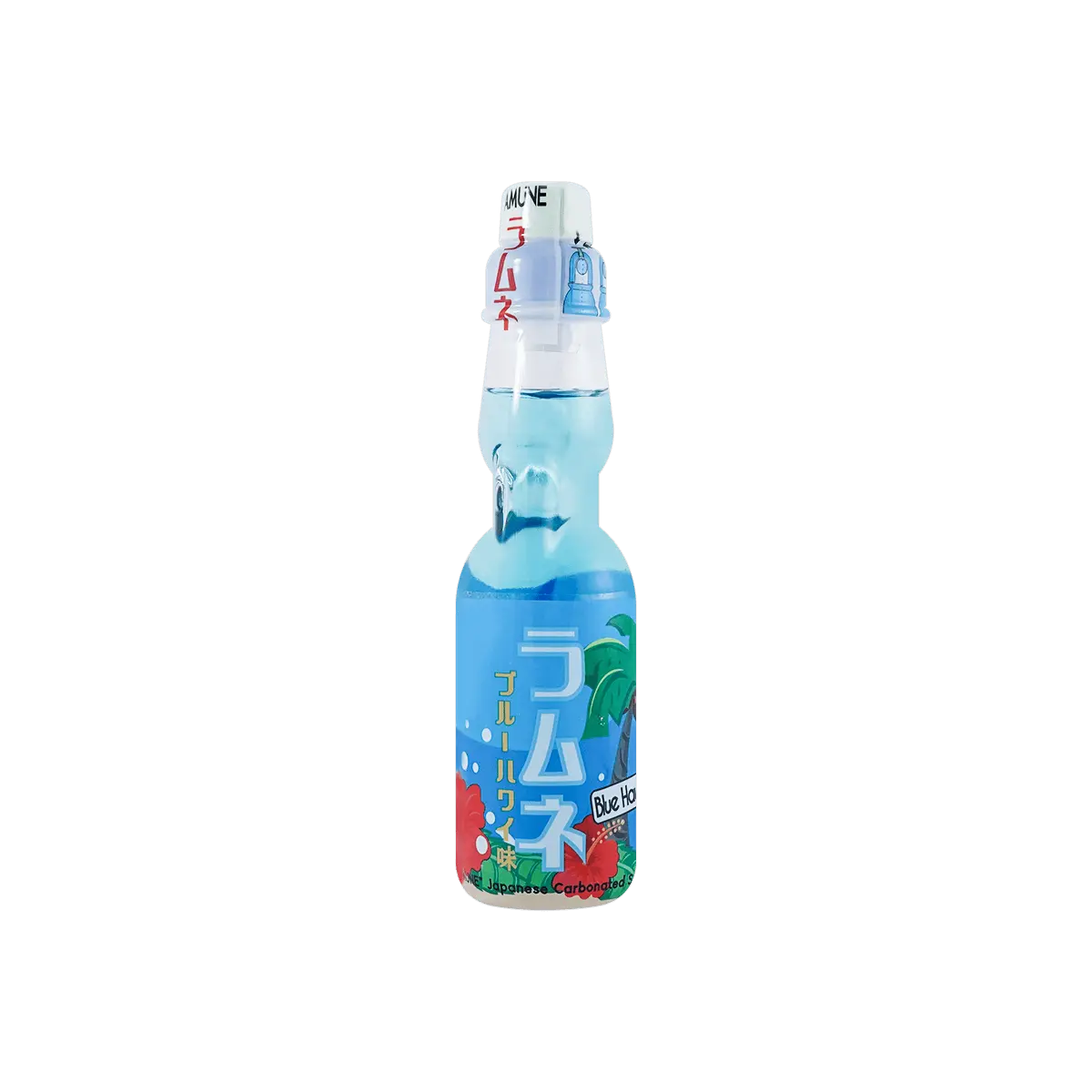 MIYAKO Japanese Ramune Soda - Blue Hawaii Flavor, 200ml Bottle