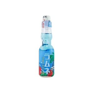MIYAKO Japanese Ramune Soda - Blue Hawaii Flavor, 200ml Bottle - Refreshing Tropical Drink