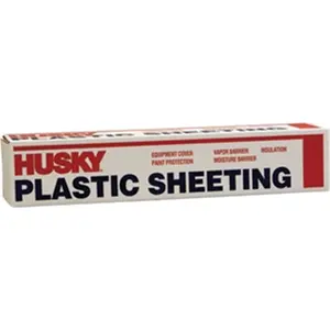 Husky CF00712-0400C 12 x 400 ft.- 0.7 Mil Clear Poly Film