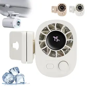 Waist Clip-on Fan | 5 Speeds Powerful Cooling, Rechargeable USB-C, 360° Rotation, LED Display, Portable Hands-Free Fan for Work, Camping, Hiking & Car Use