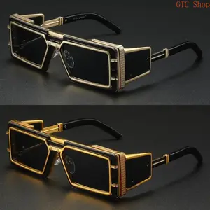 Futuristic Glam Geometric Rectangular Sunglasses, Viral Premium Trendy Metal Eyewear, Black Chrome Frame UV400 Protected Mirrored Lens, Stylish Cut Out Detailed Hollow Frame Design, Unique Luxury Aesthetic Fashion Sun Shades, Daily Street Party Casual Out