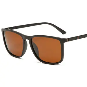 Polarized Sunglasses Square Large Frame Plastic