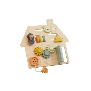 Wonder & Wise Wooden On-the-Go Travel Busy Board