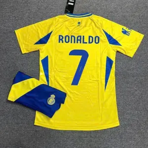 Cristiano Ronaldo #7 Al Nassr Saudi Pro League 2025/26 Black Football Jersey Premium Embroidered Logo Sharp Stitching Breathable Quick Dry Athletic Shirt for Football Fans & Streetwear Enthusiasts