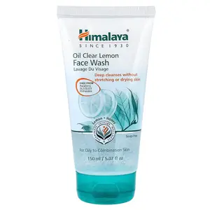 Himalaya Oil Clear Lemon Face Wash, For Oily to Combination Skin, 5.07 fl oz (150 ml)