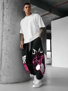 Men's Majin Buu Print Joggers, Women's Stylish Skinny Jogger Pants, Fitted Design, High-Quality Fabric, Ideal for Fitness & Casual Use