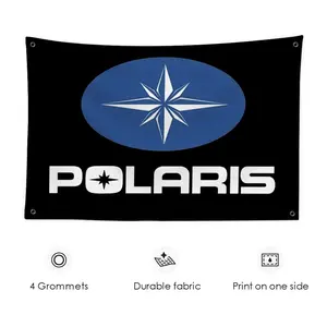 PIKPAKAPolaris UV Motorcycles Flags Turn Any Wall Into a Statement | 3x5 Ft Custom Banner for Garage, Bedroom, Living Room | Outdoor & Garden Durable Decor Outdoor Banners