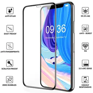 iPhone 11 (6.1) 5D Full Cover Tempered Glass SPR16 Accessories Plastic