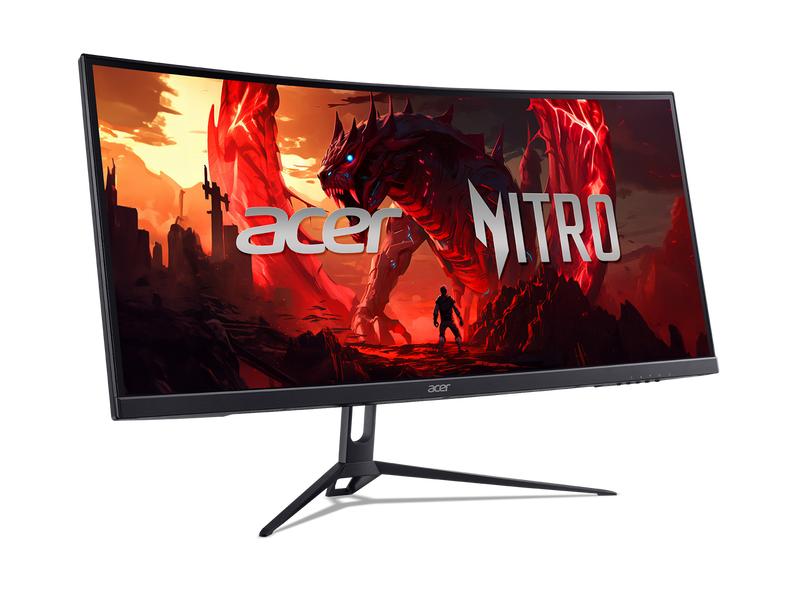 Acer Nitro 29.5" Ultrawide Full HD 1080P 200hz with AMD FreeSync Premium Technology 1ms sRGB 100% 1800R Curved Gaming Monitor ED300C X1bmiippx