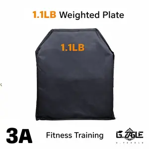 1.1LB 10*12inche Fitness Weighted Plate for Vest WorkoutStrength Training 3A Black Weight Plate