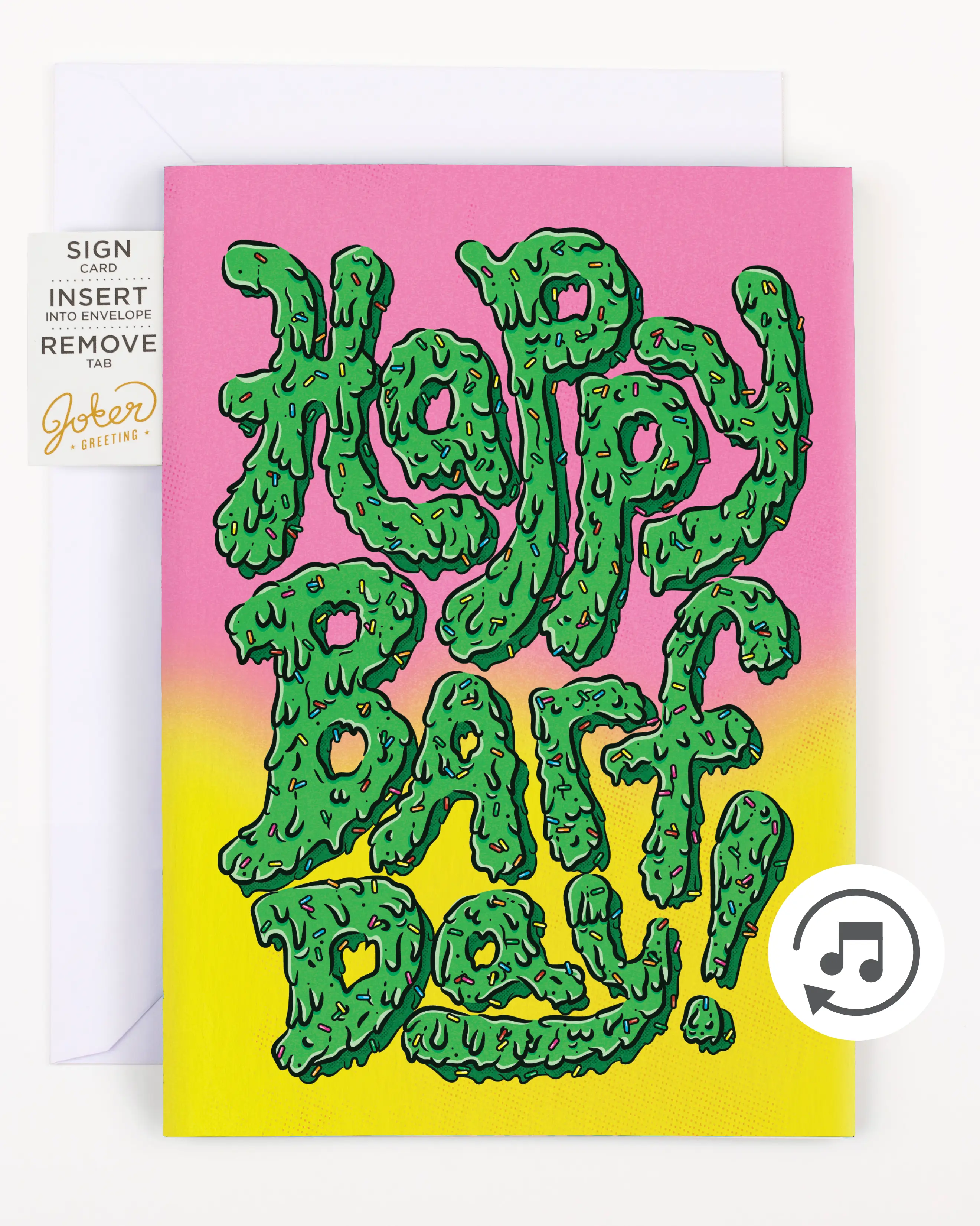 Garbage Pail Kids Themed Greeting Card, "Happy Barf Day" Birthday Card for Celebrations, Greeting Cards
