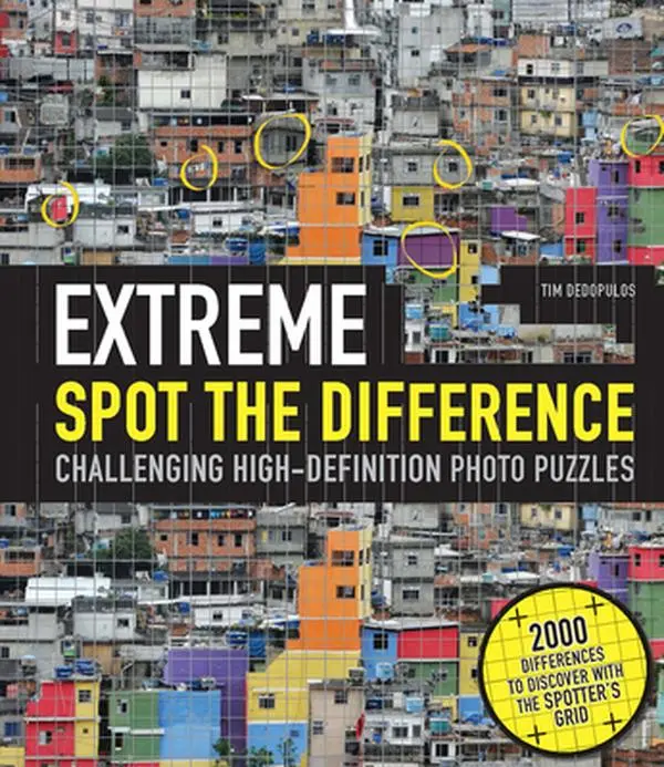 USED-Extreme Spot the Difference: Challenging High-Definition Photo Puzzles-Includes a Unique Transparent Plastic Spotters Grid by Dedopulos, Tim (Hardcover)