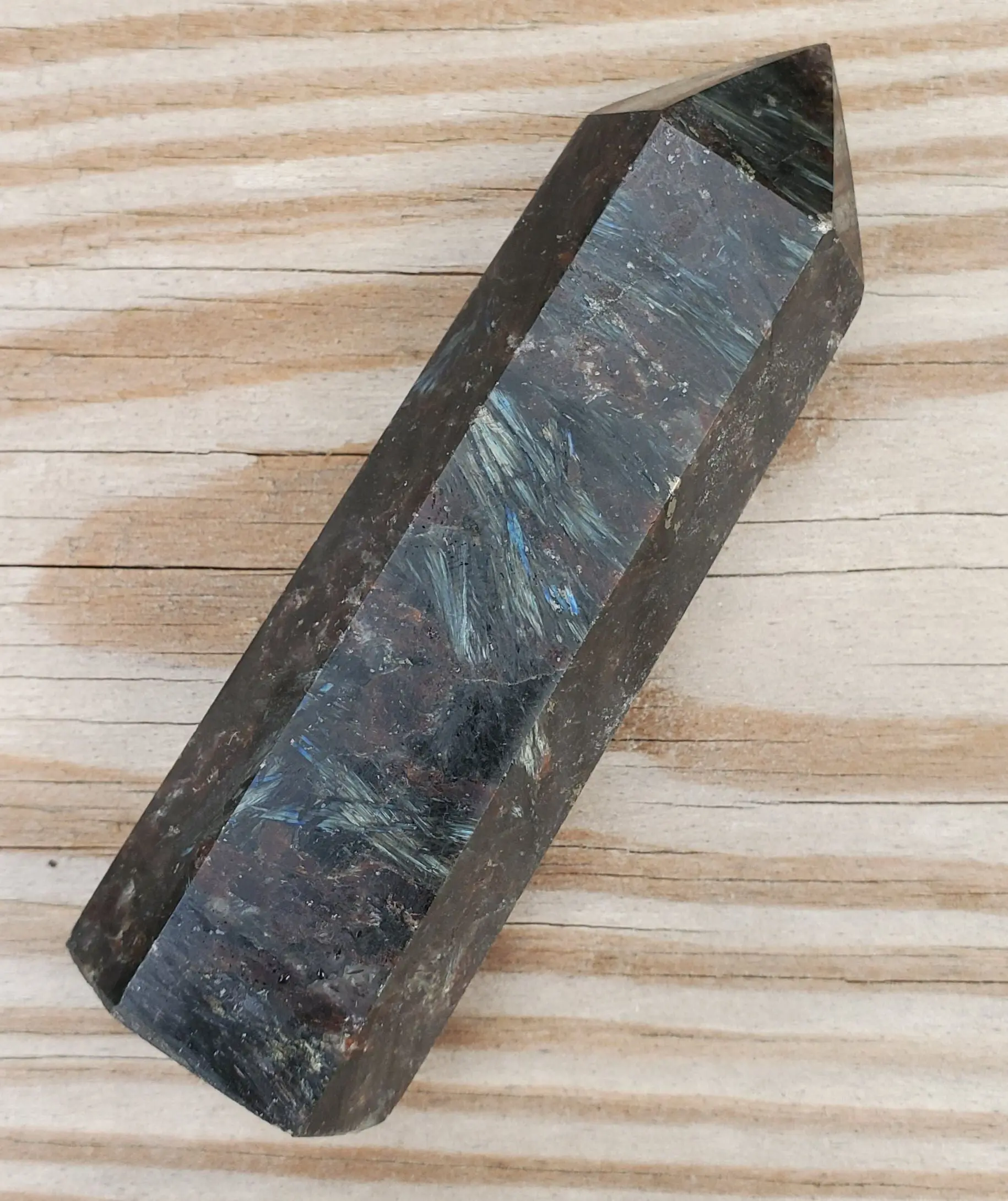 Arfvedsonite Polished Point #22