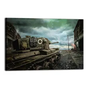 Military Tank Poster KV-2 Poster Decorative Painting Canvas Wall Art Picture Print Modern Family Bedroom Decor