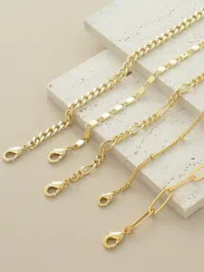 5pcs Gold Anklets for Women, Women's Anklets, Jewelry for Women, No Tarnish, Valentine's Day, Non Tarnish Jewelry