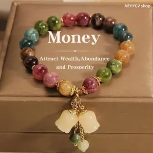 Unisex Bohemian Rainbow Bead Bracelet Flower Charm Decor Hand Jewelry Vintage Fortune Symbol Accessory for Daily Casual Matching Outdoor Activities And Traditional Festival Styling Wear