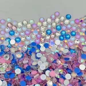 1440/2880pcs Cinderella Mixed Colorful Glass Flat Back Rhinestones, SS20/ SS10 Rhinestones for Nails Art Makeup Bags Pens Shoes Bottles Tumblers Clothes Decoration DIY