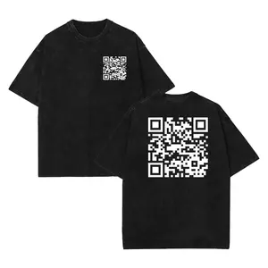 Funny "FU" QR Code Men's T-Shirt - Funny Shirt - Gag Gift Cotton Fabric