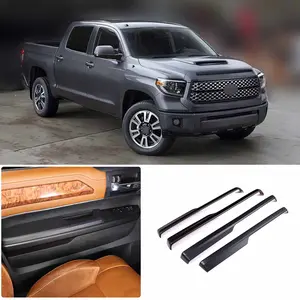 4-piece ABS matte black door armrest lower trim for 2014-2020 Toyota Tundra
