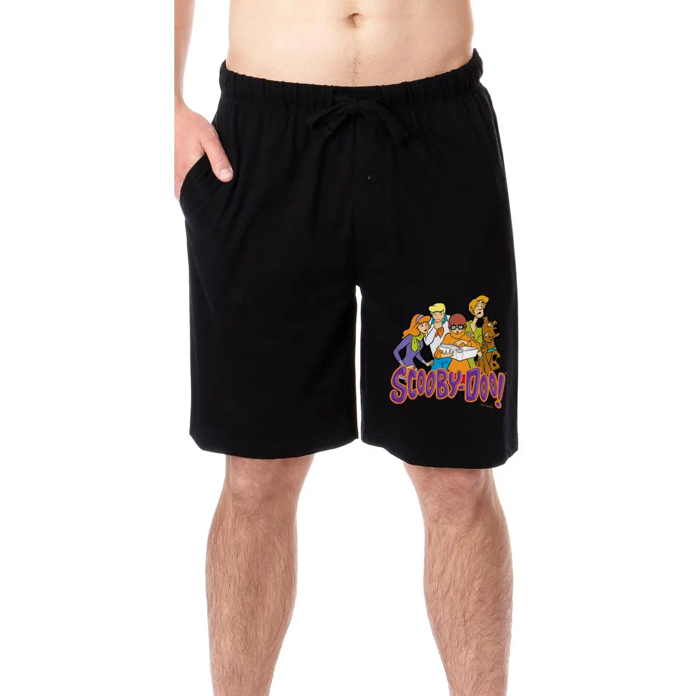 Scooby-Doo Mens' Cartoon The Gang Daphne Velma Scooby Shaggy Fred Character Sleep Pajama Shorts
