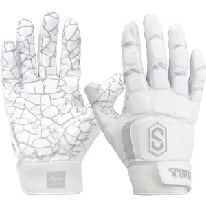 Max Clash Lineman Adult/Youth Padded Football Gloves, Lineman Football Gloves, Men's and Boys Offensive/Defensive Line