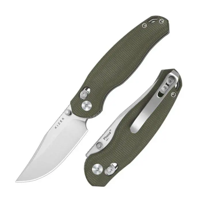 Kizer Phoca CC AEB-L Micarta V3780A1 Outdoor Tools Stainless Steel Tool