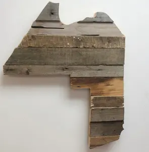 Aroostook County Reclaimed Barn Wood Cutout