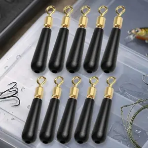 Anti-Tangle Nickel-Plated 360° Swivel Fishing Float Stops, High Elasticity Durable Bobber Seat, Compatible with LED Glow Floats for Deep Water Rock & Offshore Fishing, 10 or 50 Pack Options