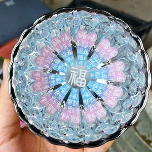 Silver luminous Baifu cup ceramic tea bowl master cup tea tasting cup water cup tea set yf