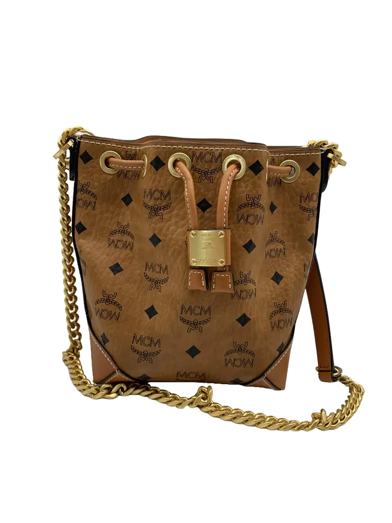 MCM PVC MONOGRAM STUDDED BUCKET MCM PVC MONOGRAM STUDDED BUCKET main image 4
