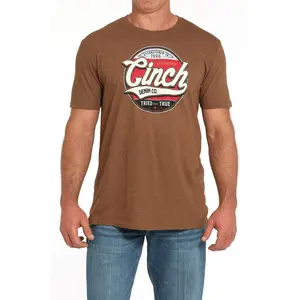 Cinch Men’s Vintage Logo T-shirt Brown