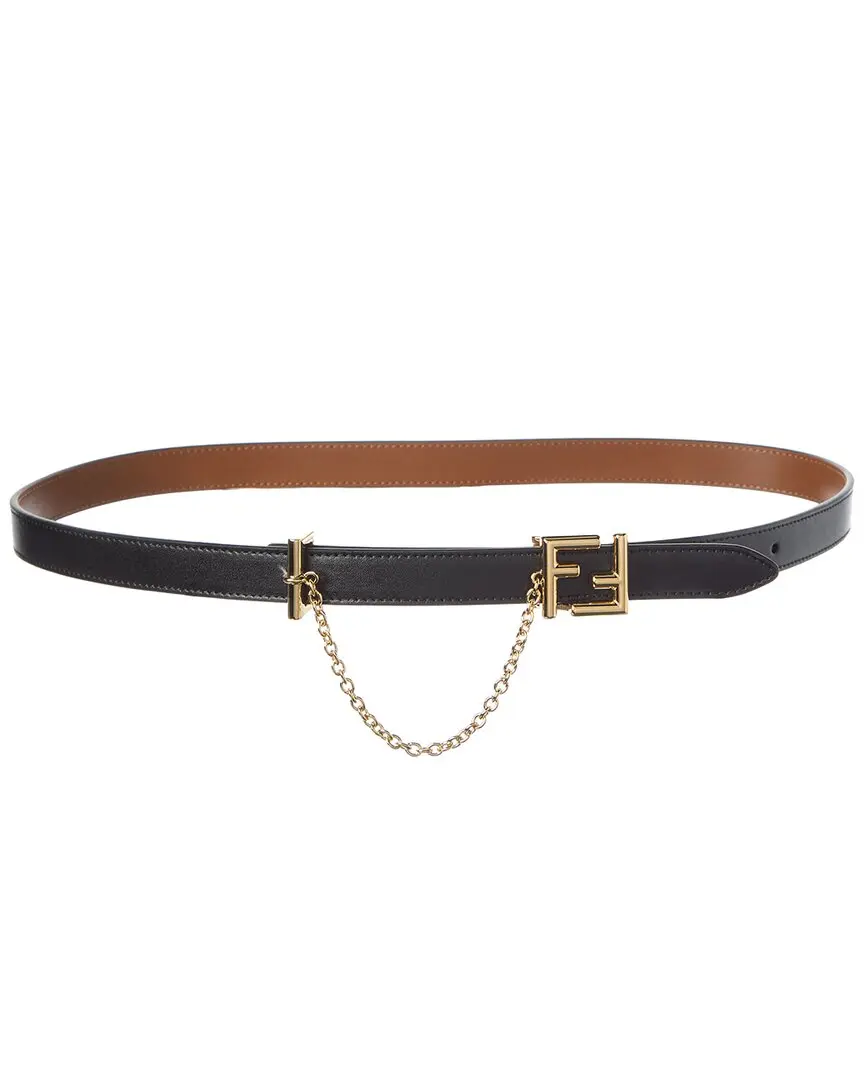 FENDI FF Reversible Leather Belt