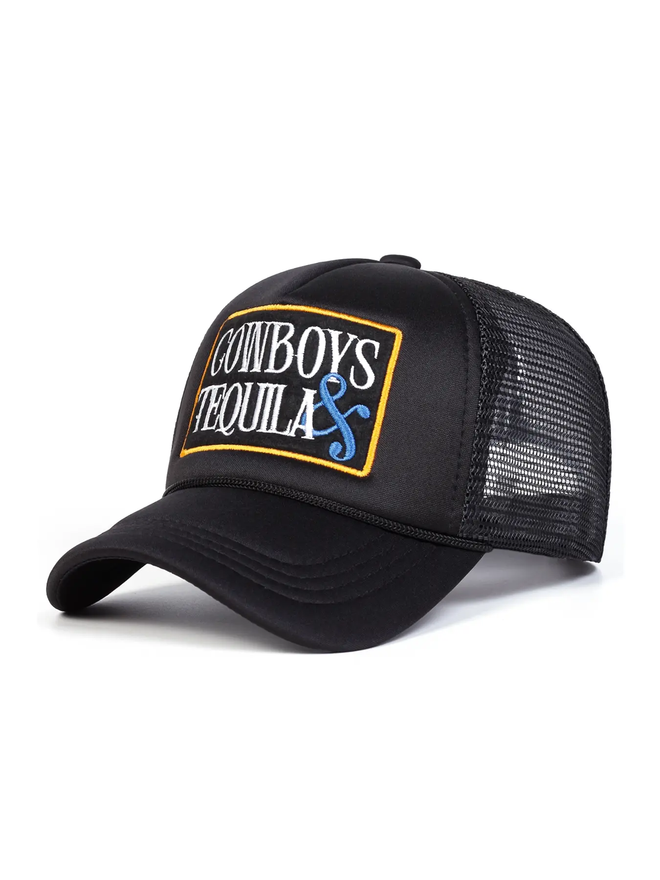Unisex Cowboys Baseball Cap, Classic Trucker Hat, Adjustable Sun Protection Hat, Casual Fitted Design for Spring & Fall, Outdoor Travel Beach Vacation, High Quality Hat, Premium Trucker Hat