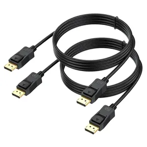 5ft DisplayPort  2-Pack, DP 1.4 High Speed 8K 60Hz, 4K 144Hz, 2K 240Hz 165Hz 144Hz FreeSync HDR HDCP, DP Male Male, 1.5m Length Genuine Parts Made for Sceptre , TV, PC Gaming, Laptop
