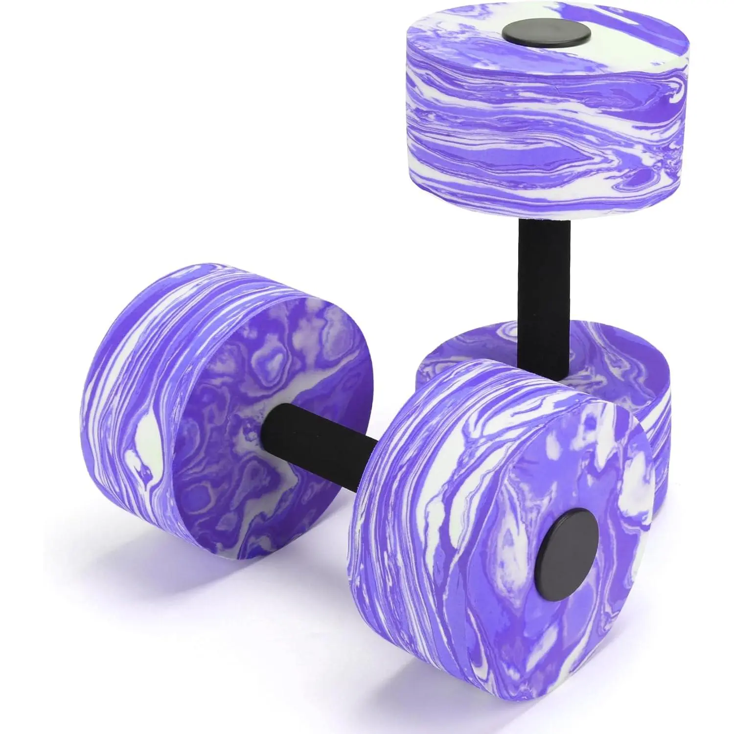 Aquatic Exercise Dumbbells, 2PCS Aqua Fitness Barbells, High-Density EVA-Foam Dumbbell Set, Pool Weights Dumbbells Set for Water Aerobics Weight Loss, Pool Fitness, Water Exercise