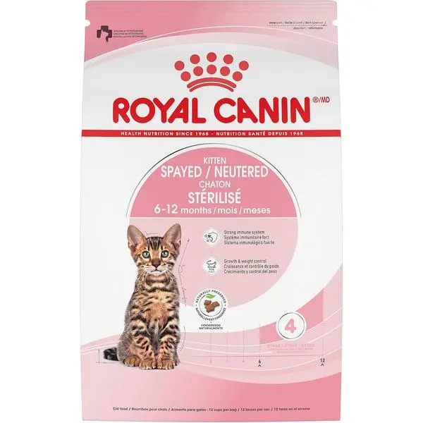 Royal Canin Feline Health Nutrition Spayed/Neutered Kitten Dry Cat Food, 2.5 lb Bag