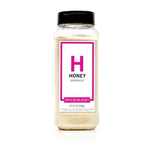 Spiceology – Honey Granules – Granulated Honey Crystals for Baking, Beverages, and Seasoning – Gluten-Free Sweetener for Tea, Coffee, Desserts, and More – 24 oz