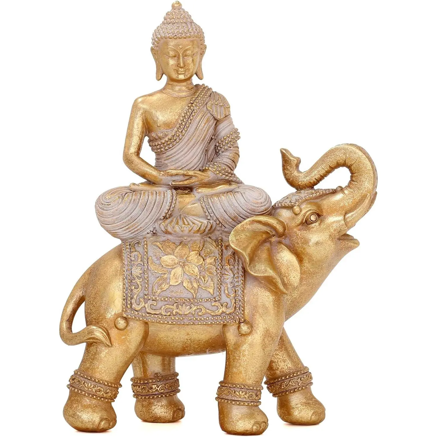 Buddha Statue for Home Decor  9.25"-Elephant Buddha Statues for Zen Decor - Decor-Feng Shui Decor-Buddha Decor for Living Room-Buda-Budda-Buddha  for Relaxation, Meditation or Shrine